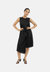 Funchal Asymmetric Wrap Dress Black