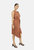 Funchal Asymmetric Wrap Dress DK Red