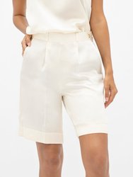 Manila  - Tailored Shorts - Pearl - Pearl