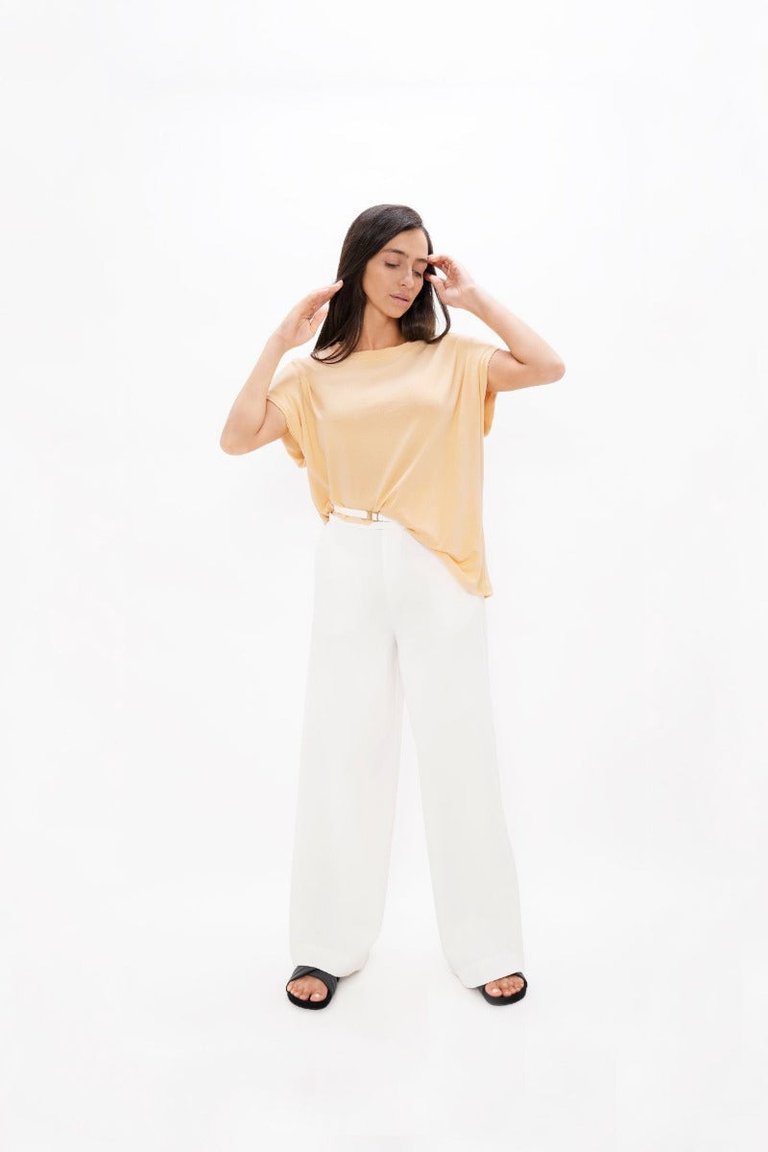 Muscat  - Bold Shoulder Tee - Desert Mist - Desert Mist