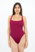 Mykonos - Criss-Cross Swimsuit - Red Coral - Red Coral