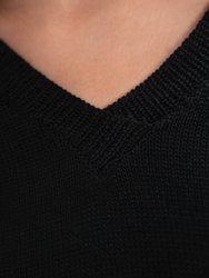 Nagano  - V-Neck Sweater - Licorice