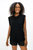 Napoli  - High Neck Knitted Top - Licorice - Licorice