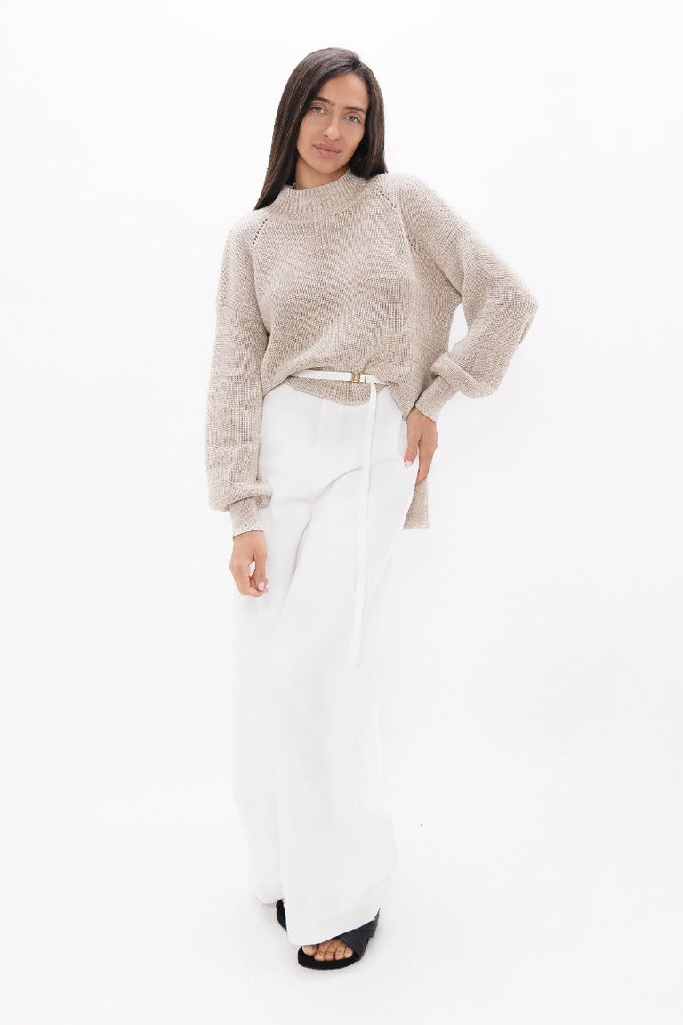 Ottawa YOW - High Neck Sweater - Sand Marl - Sand Marl