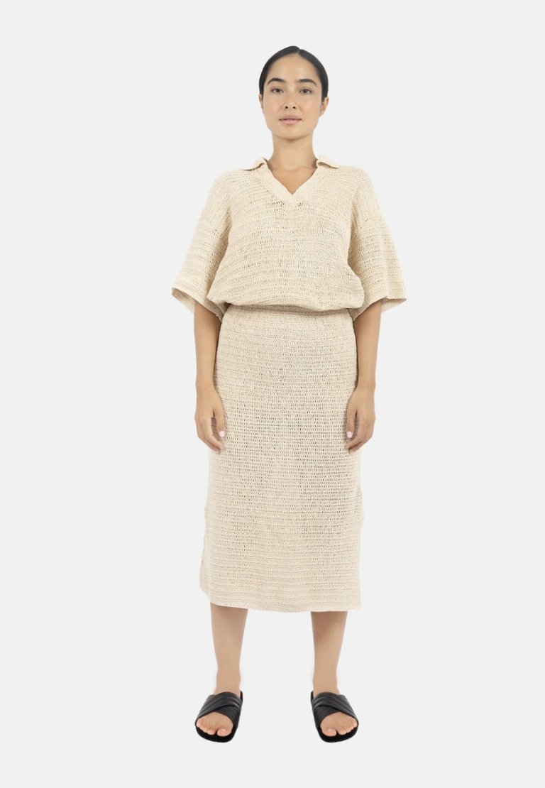Sedona Crochet Skirt - Natural - Natural