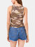 Side Tie Ruched Tank