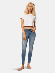 1822 Denim Women's Classic Re:Denim Mid-Rise Skinny Jeans