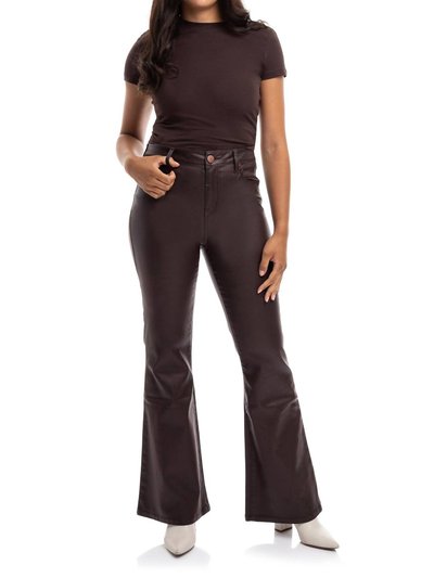 1822 Denim Coated Slim Boot Cut Pant In Espresso product