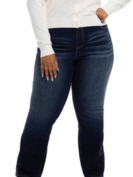 Plus 32" High Rise Slim Boot Jeans