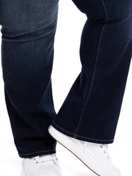 Plus 32" High Rise Slim Boot Jeans