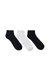 Ankle Socks - 2 Black and 1 White