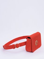 New York JFK - Piñatex® Belt Bag - Cherry