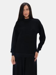 Philly Pyratex Seaweed Fibre Cosy Sweater - Black Sand