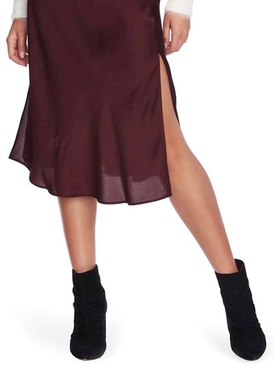 1.State Charmeuse Midi Slip Skirt In Mahogany product