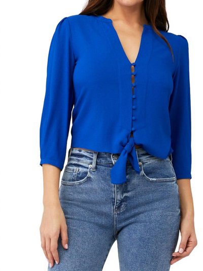 1.State Tie Front Blouse In Yacht Blue product