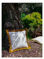 Bicolore Linen Velvet Decorative Pillow