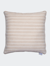 Natura Linen Beige Striped Decorative Pillow - Beige