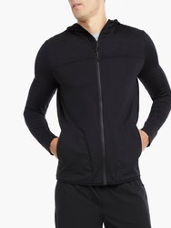 Activewear Therma Grid Full Zip Hoodie - Black