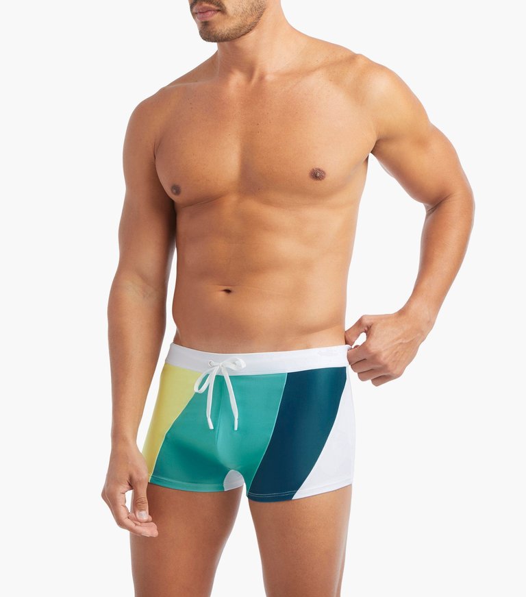 Cabo Swim Trunk - Sunny Lime/Turquoise/Submerged