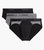 Cotton Stretch No-Show Brief 3-Pack - Black Beauty/Castleock/Colorblock - Black Beauty/Castleock/Colorblock