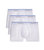 Cotton Stretch No-Show Trunk 3-Pack - White - White