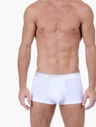 Cotton Stretch No-Show Trunk 3-Pack - White