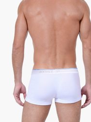 Cotton Stretch No-Show Trunk 3-Pack - White