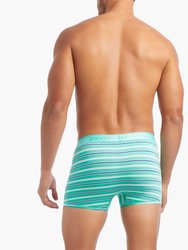 Cotton Stretch No Show Trunk 3+1 Bonus Pack - Printed Stripe/Navy Blazer/Turquoise/Geo X Print