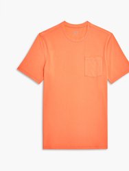 Dream | Crewneck Pocket T-Shirt - Coral Chic - Coral Chic