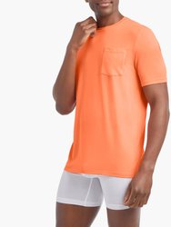 Dream | Crewneck Pocket T-Shirt - Coral Chic