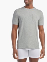 Dream | Crewneck Pocket T-Shirt - Gray Heather