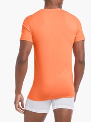 Dream | Deep V-Neck T-Shirt - Coral Chic