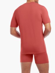 Dream | V-Neck T-Shirt - Mineral Red