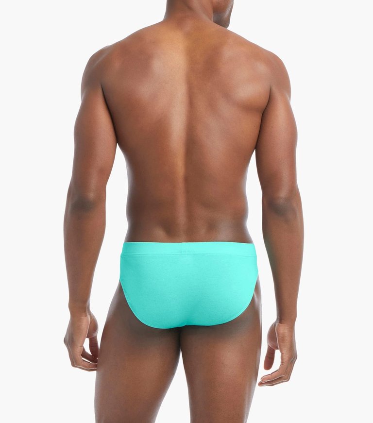 Essential Cotton Bikini Brief 4-Pack - Turquoise/Dark Blue/Coral Chic/Black