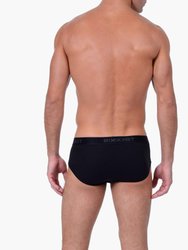 Essential Cotton Contour Pouch Brief 3-Pack - Black