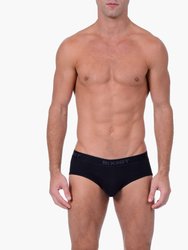 Essential Cotton Contour Pouch Brief 3-Pack - Black