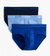 Essential Cotton Contour Pouch Brief 3-Pack - Navy/Cobalt/Porcelain - Navy/Cobalt/Porcelain