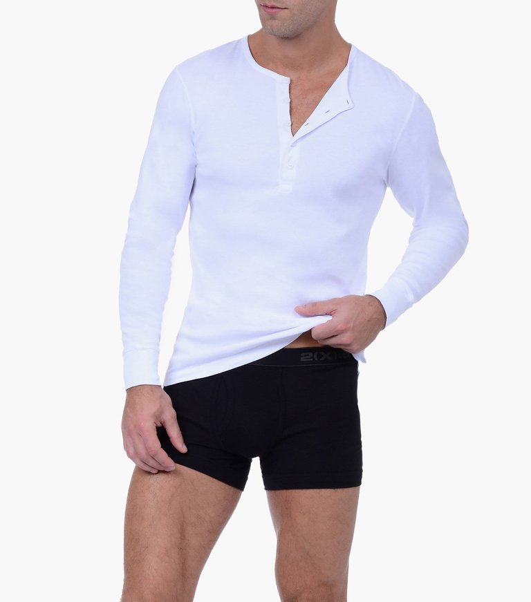 Essential Cotton Long Sleeve Henley