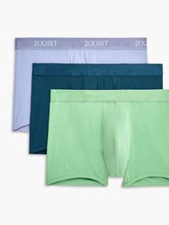 Essential Cotton No-Show Trunk 3-Pack - Purple Impression/Absinthe Green/Submerged - Purple Impression/Absinthe Green/Submerged