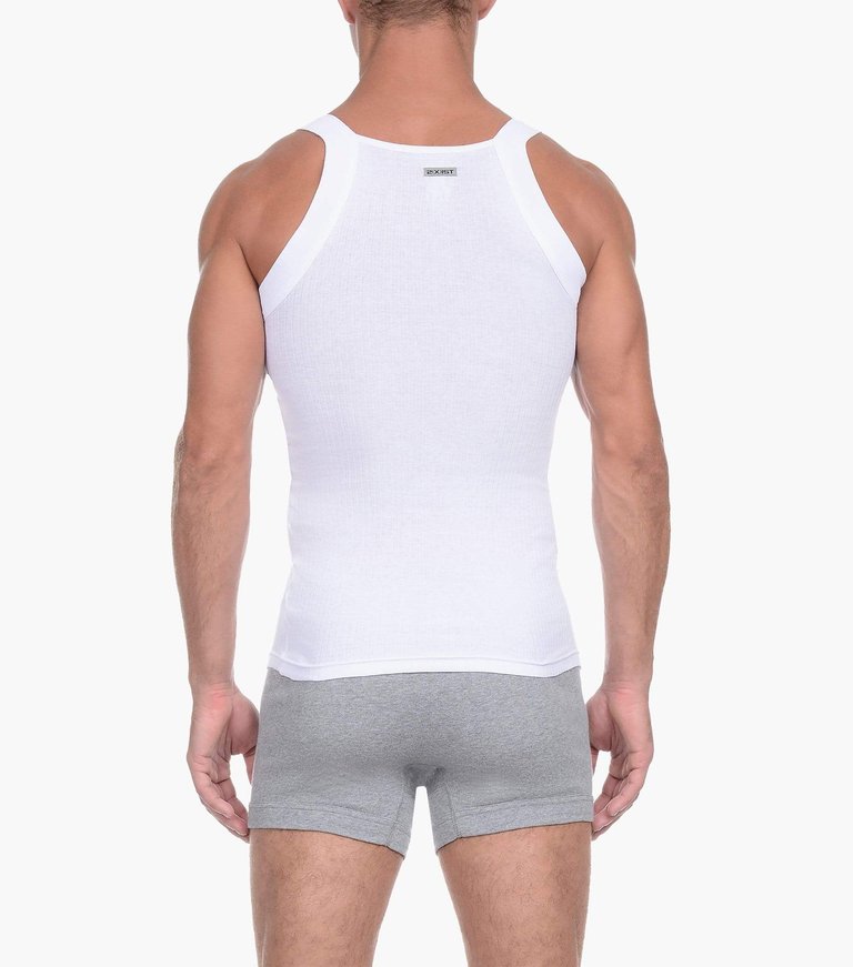 Essential Cotton Square-Cut Tank 2-Pack