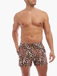 Ibiza Swim Short - Mixed Leopard