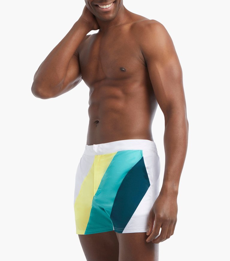 Ibiza Swim Short - Sunny Lime/Turquoise/Submerged