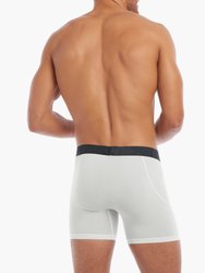 Lightning | 6" Boxer Brief - Bright White W/Aqua Haze