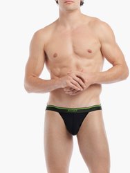 Lightning | Sport Brief - Black Beauty W/Jasmine Green