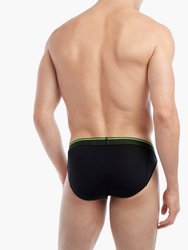 Lightning | Sport Brief - Black Beauty W/Jasmine Green