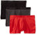 Men's Essential Range Boxer Brief 3-Pack - Black/Charcoal/Red