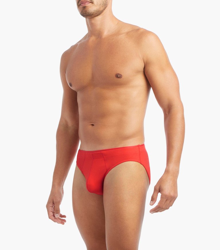 Modal Rib Low-Rise Brief - Bittersweet