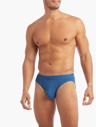 Modal Rib Low-Rise Brief - Dark Blue