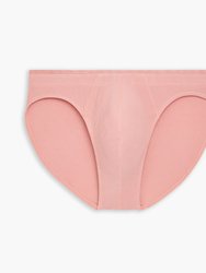 Modal Rib Low-Rise Brief - Pressed Rose