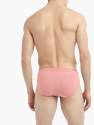 Modal Rib Low-Rise Brief - Pressed Rose